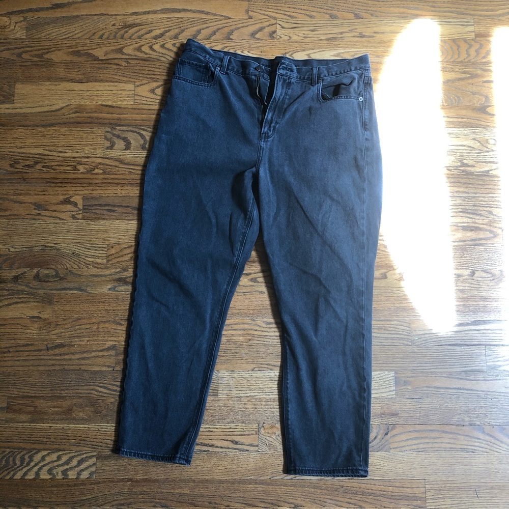 Washed black mom jeans - American Eagle